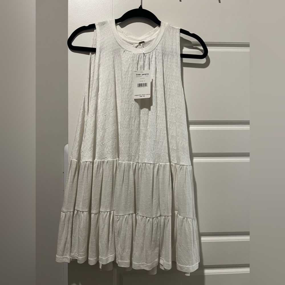 Free People White Summer shirt